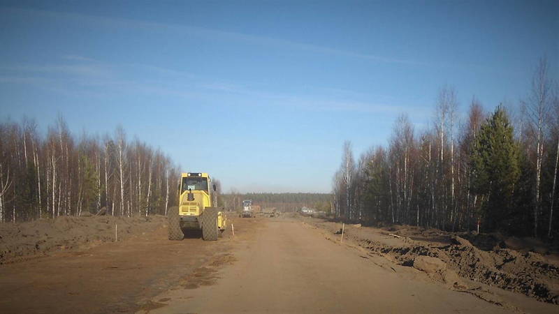 В Лукояновском районе возобновили строительство дороги к деревне Бутская
