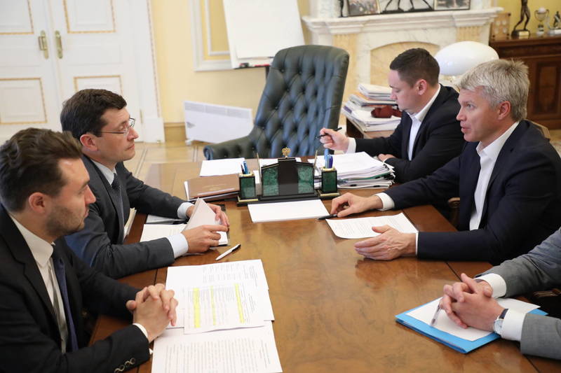 Павел Колобков и Глеб Никитин  обсудили вопросы организации и проведения международного форума «Россия - спортивная держава»