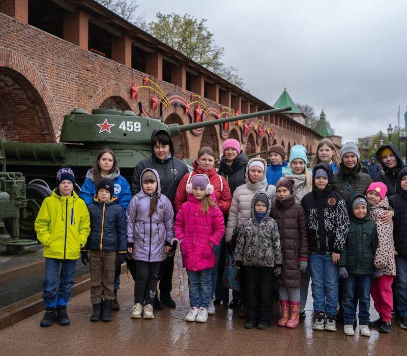 Волонтёры Победы провели интерактивную экскурсию для детей «Путь к Победе» в Нижегородском кремле