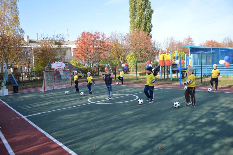 В Дивееве оборудована спортивная площадка на территории детского сада